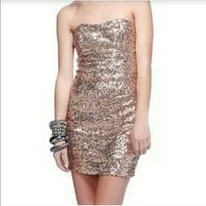 Forever 21 Gold sequin dress